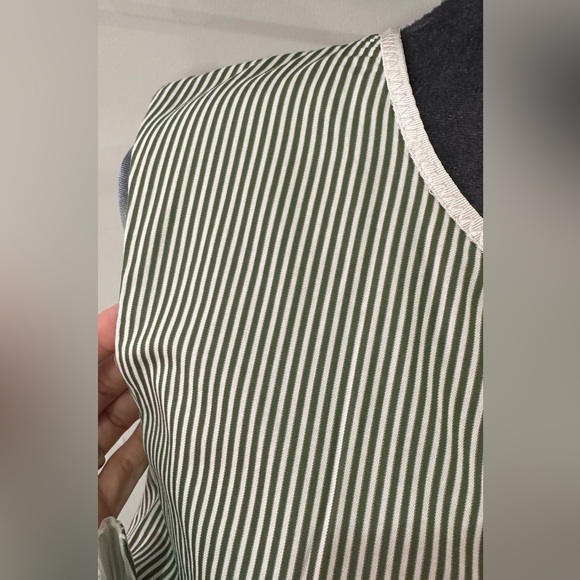 NWOT Victoria Beckham Double Knot Green White Sleeveless Dress Size 4 - Picture 9 of 13